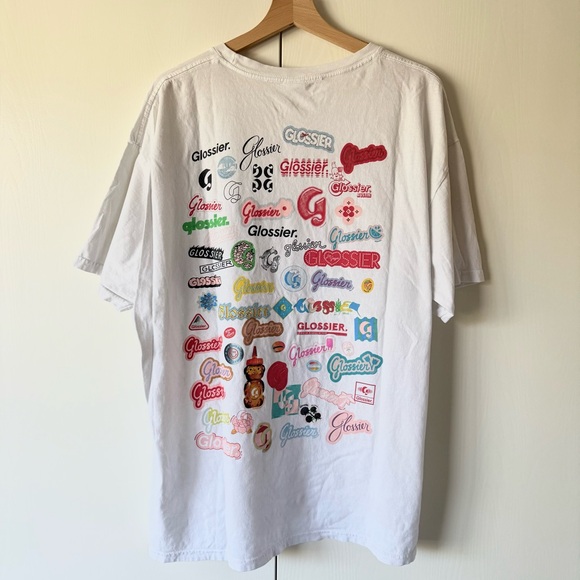 Glossier Birthday Sticker Multicolor T-Shirt - Picture 2 of 8